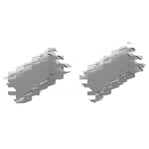 33-1/2 x 18-5/16 in. No Hole Composite Single Bowl Undermount Kitchen Sink in Matte Grey